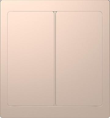 Merten D-Life two-circuit switch (champagne metallic)